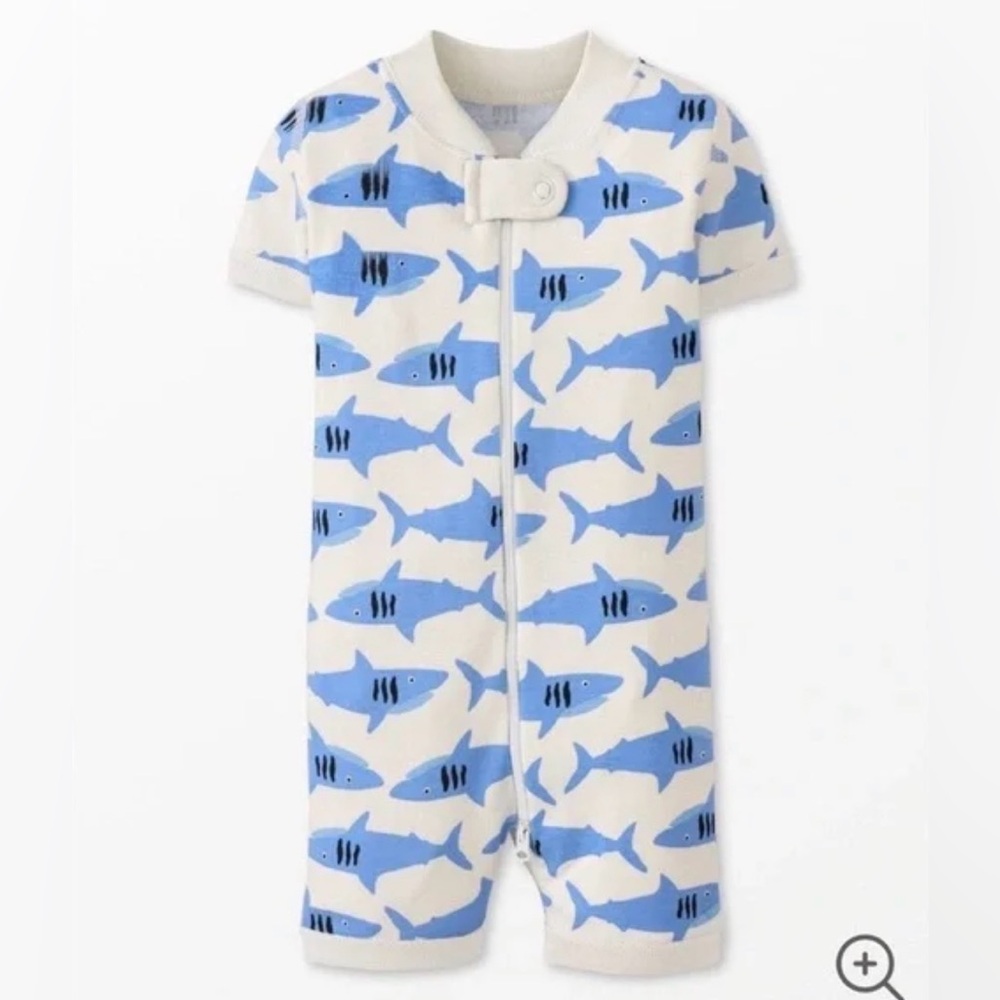 Hannah Anderson Bubbles The Shark 2 Way Zippie Shortie Size 18-24 months - Picture 1 of 6